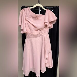 Elegant Pink Off-Shoulder Dress size 2